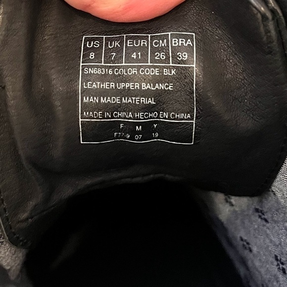 NEW Mark Nason Men’s Lace Up Black Boots Size 8 - Picture 13 of 13